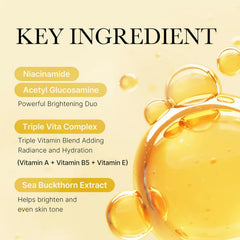 medicube Deep Vita C Daily Quick 30 Sheet Masks - Vegan Certified, Quick Dispenser, Triple Vitamin Complex For Radiance and Hydration - Korean Face Masks