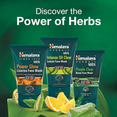 Himalaya Men Intense Oil Clear Lemon Face Wash Gently Cleanses Impurities & Removes Excess Oil -100ml