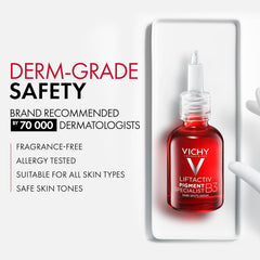 Vichy LiftActiv B3 Serum 5% Niacinamide + Glycolic Acid + Tranexamic Acid + Peptides, Fades Dark Spots & Smooths Wrinkles In 8 Weeks, Discoloration Correcting Serum, Alcohol Free