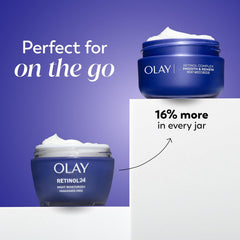 Olay Retinol 24 Face Moisturizer, Anti-Aging Night Face Cream for Wrinkles and Uneven Skin Tone with Retinol, 1.7 oz