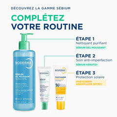 Bioderma Sebium Purifying Cleansing Foaming Gel - Combination to Oily Skin, 500ml