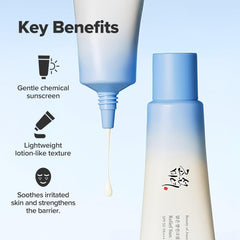 Beauty of Joseon Relief Sun Aqua-Fresh Sunscreen Rice + Panthenol SPF 50+ PA++++ Lightweight Daily UV Protector for Acne-Prone Sensitive Skin Korean skincare for Men and Women 50ml