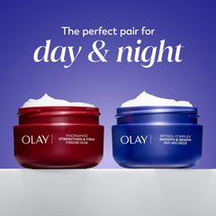 Olay Retinol 24 Face Moisturizer, Anti-Aging Night Face Cream for Wrinkles and Uneven Skin Tone with Retinol, 1.7 oz