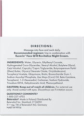 Eucerin Q10 Anti-Wrinkle Face Cream, Unscented Face Cream for Sensitive Skin, 1.7 Oz Jar