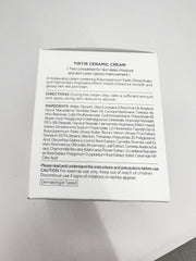 TIRTIR Natural Ceramide Cream | Deep moisturizer for Glass Skin, Polyglutamic acid, Centella Asiatica Extract, Skin barrier, Lightweight, Mild, Nature derived ingredients, Dry skin, Korean skincare