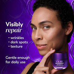 Olay Retinol 24 Face Moisturizer, Anti-Aging Night Face Cream for Wrinkles and Uneven Skin Tone with Retinol, 1.7 oz
