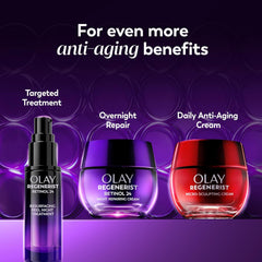 Olay Retinol 24 Face Moisturizer, Anti-Aging Night Face Cream for Wrinkles and Uneven Skin Tone with Retinol, 1.7 oz