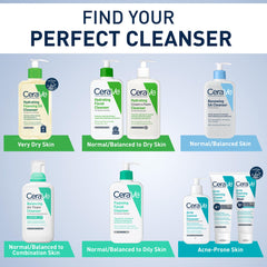 CeraVe Renewing Salicylic Acid Cleanser, Formulated With Hyaluronic Acid, Niacinamide, & Ceramides, Gentle BHA Exfoliating Face Wash Smooths & Softens Skin, Non Comedogenic & Fragrance Free, 16 Ounce