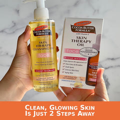 Palmer's Cocoa Butter Formula Skin Therapy Cleansing Oil Face|Natural Rosehip,Grapeseed,Jojoba Oil & Vitamin E|Deep Cleans & Brightens Remove Make-Up & Impurities|All Skin Types-190ml
