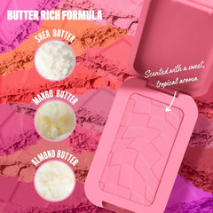 NYX Professional Makeup Buttermelt Blush, Powder Blush, up to 12 H Wear, Fade & Transfer Resistant, Feeling Butta.