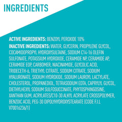 CeraVe Foaming Acne Face and Body Wash with Benzoyl Peroxide, Hyaluronic Acid, and Niacinamide - 5oz