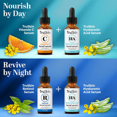 TruSkin Naturals Vitamin C Serum for Face, Topical Facial Serum with Hyaluronic Acid & Vitamin E, 1 oz.