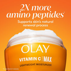 Olay Regenerist Vitamin C + Peptide 24 MAX Face Moisturizer, 1.7 oz