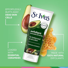 ST. IVES AVOCADO & HONEY SCRUB 6 OZ