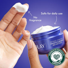 Olay Retinol 24 Face Moisturizer, Anti-Aging Night Face Cream for Wrinkles and Uneven Skin Tone with Retinol, 1.7 oz