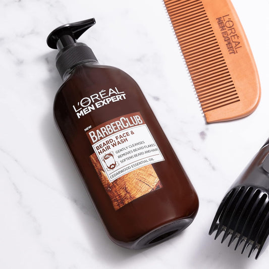 L'Oreal Men Expert Barber Club 3-In-1 Beard, Hair & Face Wash, 200 Ml