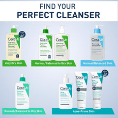 CeraVe Hydrating Foaming Cleanser with Squalane, Hyaluronic Acid & Ceramides | Moisturizing for Dry to Very Dry Skin | Fragrance & Residue Free 8 FL Oz