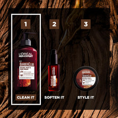 L'Oreal Men Expert Barber Club 3-In-1 Beard, Hair & Face Wash, 200 Ml