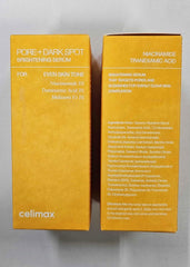 celimax Pore+Dark Spot Brightening Serum 30ml | Gel-like Serum for Enlarged Pores with Niacinamide, Tranexamic Acid, Pore Minimizer, Non-Irritating, Hydrating, For Sensitive Skin, hyperpigmentation