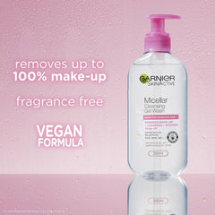 Garnier Micellar Gel Face Wash For Sensitive Skin 200ml, Gentle Face Cleanser & Makeup Remover, Recognised By The British Skin Foundation, Rinse-Off, Non-Drying & Fragrance Free Formula