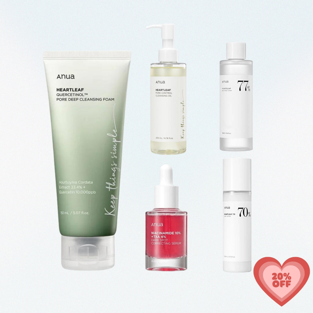 ANUA All in 1 Glow Essentials 5-Step Set | Cade Cosmetics