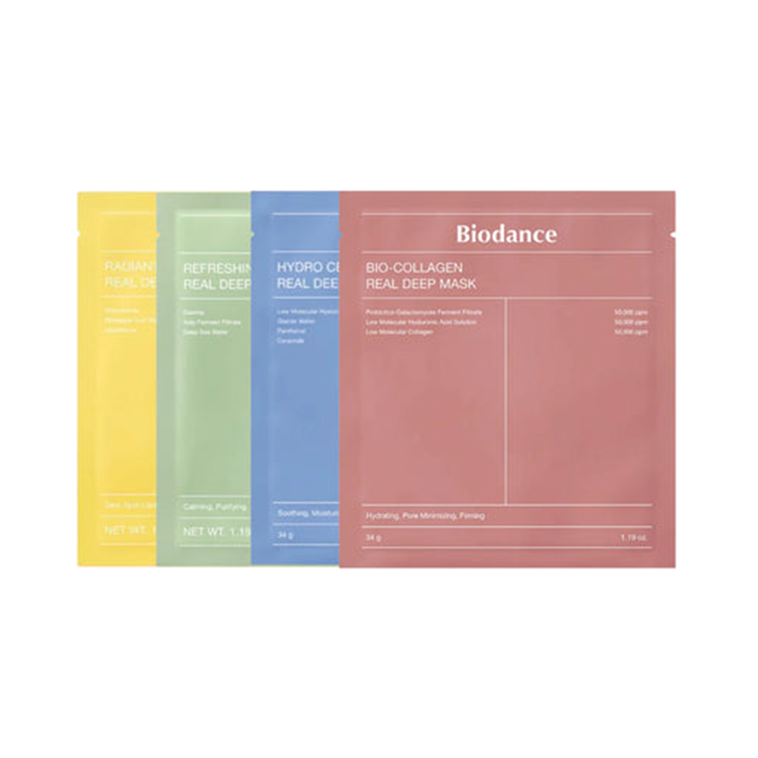 Biodance's Real Deep Mask 4 sheets Bundle