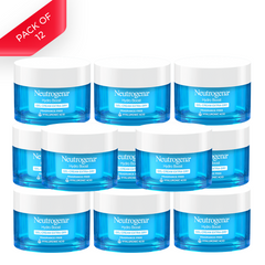Neutrogena Hydro Boost Oil Free Hyaluronic Acid Hydrating Face Moisturizer Gel Cream (Pack of 12)