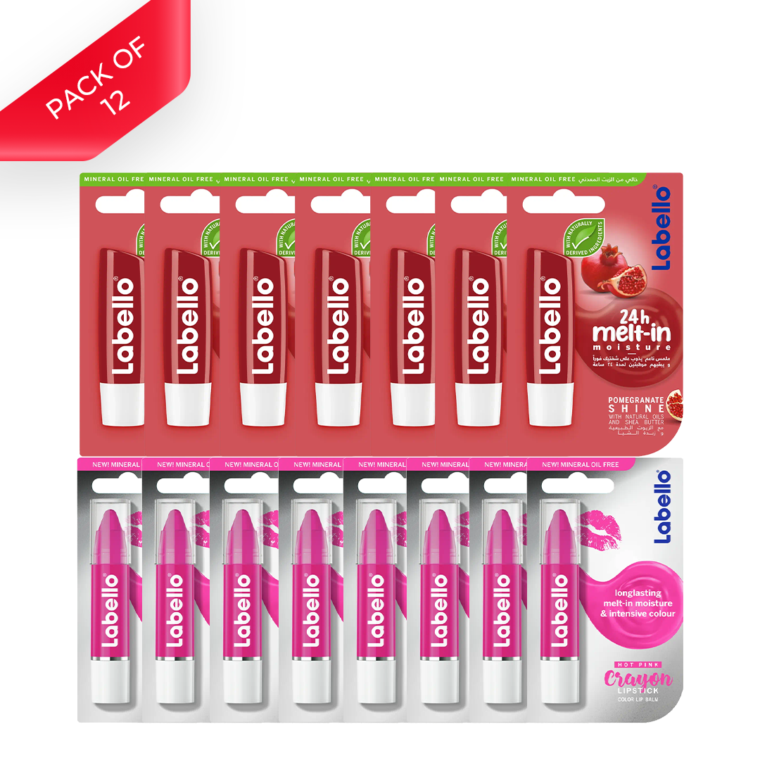 Labello Strawberry Shine Lip Care Balm (2 Dozen Carton)