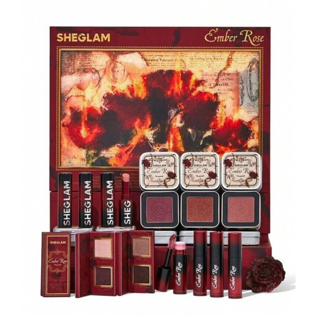 Sheglam EMBER ROSE Makeup Collection Light Up Gift Box Set 13pcs Authentic New