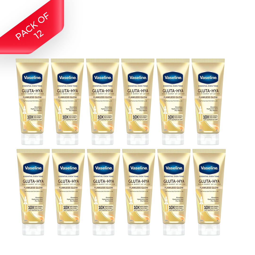 Vaseline® Gluta-Hya Smooth Radiance Serum Burst Lotion (Pack of 12)