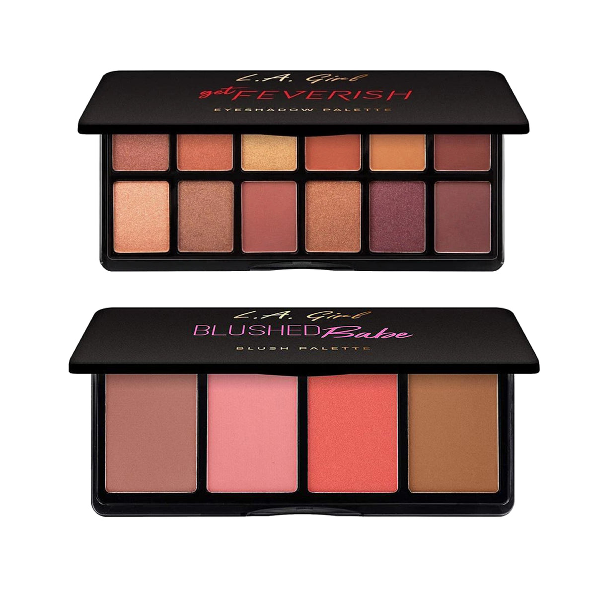 L.A Girl Makeup Bundle – Blush Palette + Eyeshadow Palette