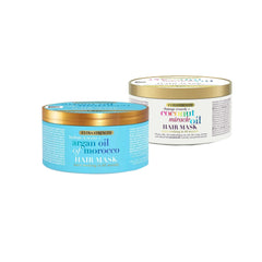 OGX Hydrate And Revive+ Extra Strength Argan Oil Of Morocco Hair Mask Blue Bundle