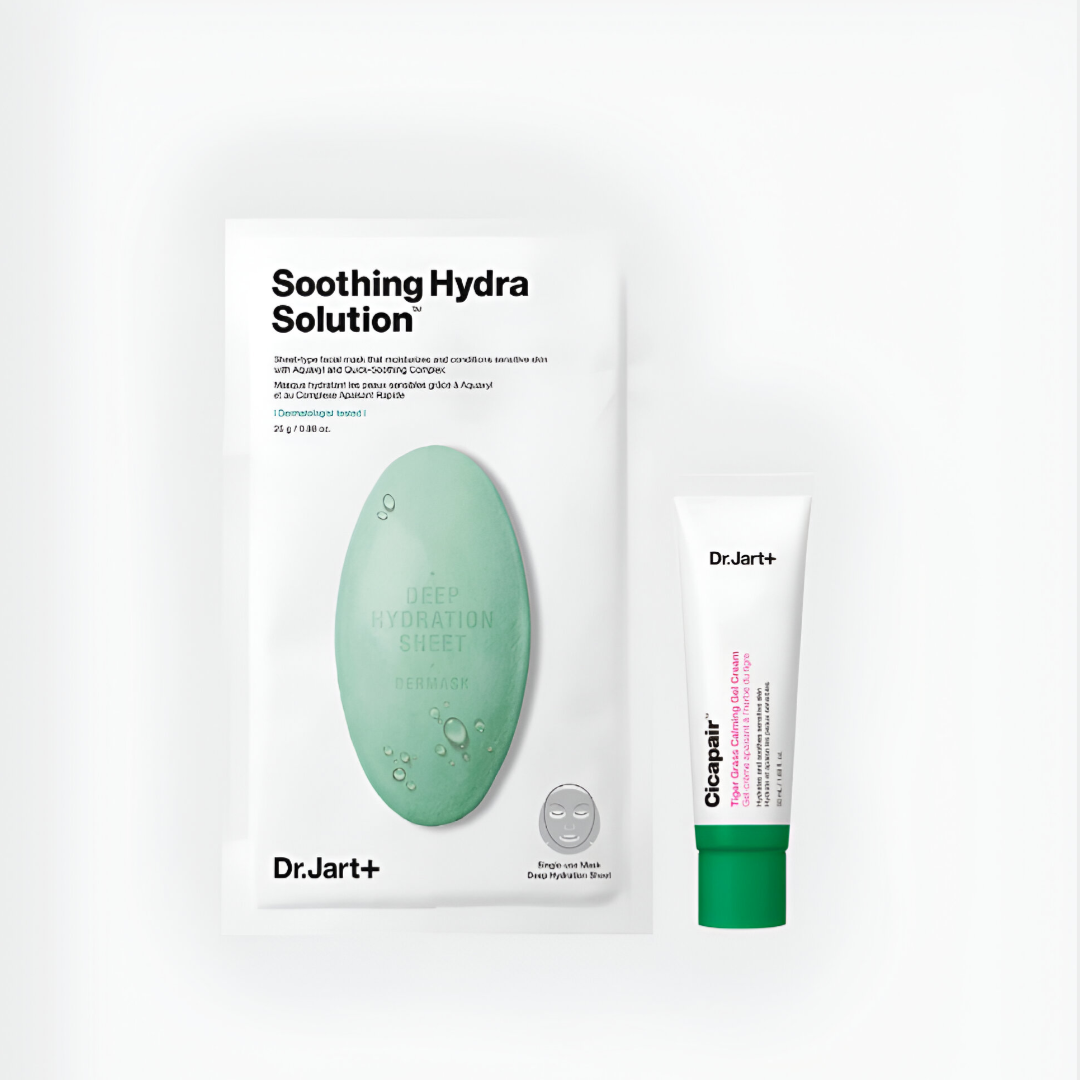 Dr. Jart+ Happy Soothingday Kit – Cicapair Gel-Cream & Hydrating Mask